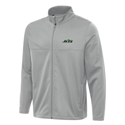 Кофта на молнии New York Jets Antigua  Links 2 Golf - Gray