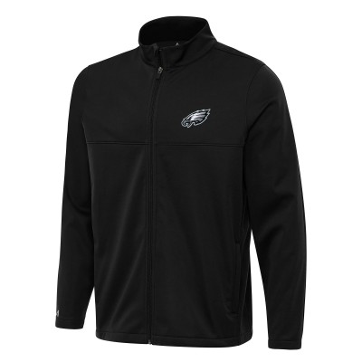 Кофта на молнии Philadelphia Eagles Antigua  Links 2 Golf - Black