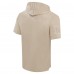 New York Giants Pro Standard Tan Neutrals Capsule Short Sleeve Pullover Hoodie