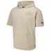New York Jets Pro Standard Tan Neutrals Capsule Short Sleeve Pullover Hoodie