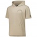 Los Angeles Chargers Pro Standard Tan Neutrals Capsule Short Sleeve Pullover Hoodie