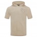 Los Angeles Rams Pro Standard Neutrals Capsule Short Sleeve Pullover Hoodie - Tan