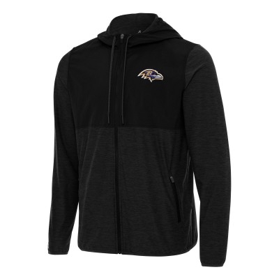 Толстовка на молнии Baltimore Ravens Antigua  Sway - Black/Charcoal