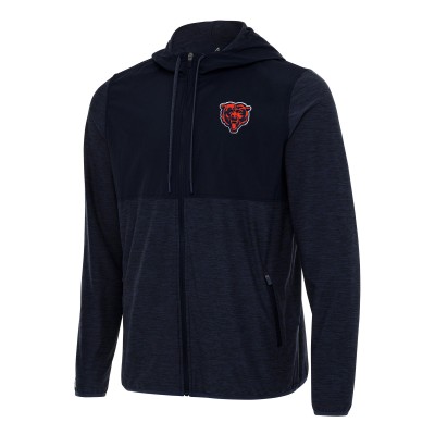 Толстовка на молнии Chicago Bears Antigua Navy Bear Logo Sway