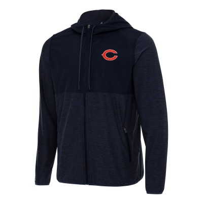 Толстовка на молнии Chicago Bears Antigua Navy Sway