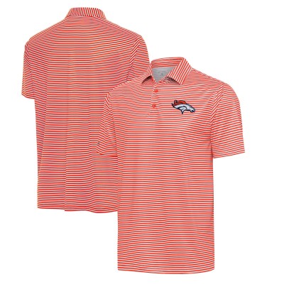 Denver Broncos Antigua Orange/White Skills Polo