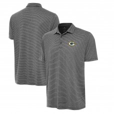 Green Bay Packers Antigua Heather Black Scheme Polo