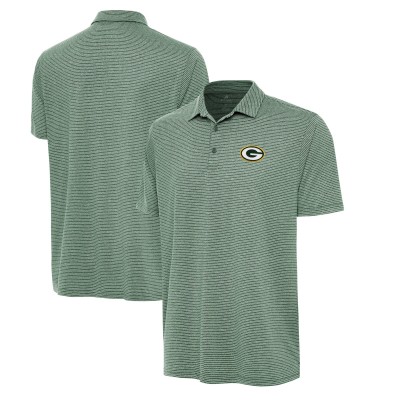 Green Bay Packers Antigua Heather Green Scheme Polo