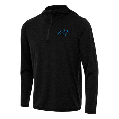 Пуловер Carolina Panthers Antigua Heather Black Tidy Hoodie