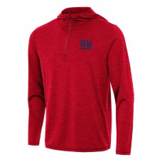 Кофта на короткой молнии New York Giants Antigua  Tidy - Heather Red