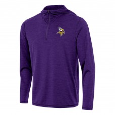 Толстовка на короткой молнии Minnesota Vikings Antigua  Tidy - Heather Purple