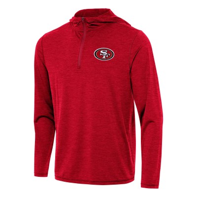 Кофта на короткой молнии San Francisco 49ers Antigua  Tidy - Heather Scarlet