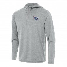 Кофта на короткой молнии Tennessee Titans Antigua  Tidy - Heather Gray