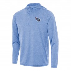Кофта на короткой молнии Tennessee Titans Antigua  Tidy - Heather Light Blue