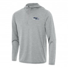 Кофта на короткой молнии Seattle Seahawks Antigua  Tidy - Heather Gray