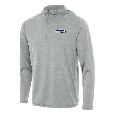 Кофта на короткой молнии Seattle Seahawks Antigua  Tidy - Heather Gray