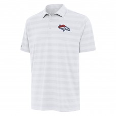 Denver Broncos Antigua White Tunnel Polo