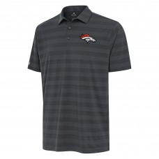 Denver Broncos Antigua Pewter Tunnel Polo