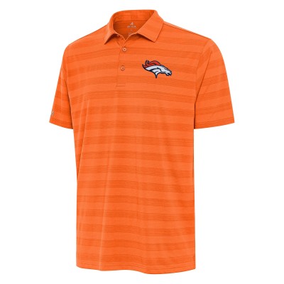 Denver Broncos Antigua Orange Tunnel Polo