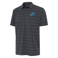 Detroit Lions Antigua Tunnel Polo - Pewter