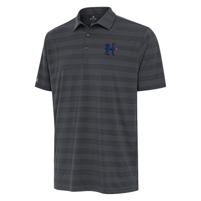 Houston Texans Antigua Pewter H-Town Tunnel Polo