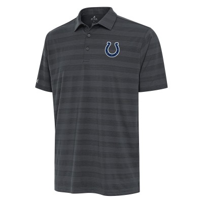 Indianapolis Colts Antigua Pewter Tunnel Polo