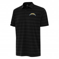 Los Angeles Chargers Antigua Black Tunnel Polo
