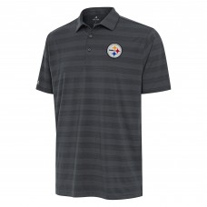 Pittsburgh Steelers Antigua Pewter Tunnel Polo