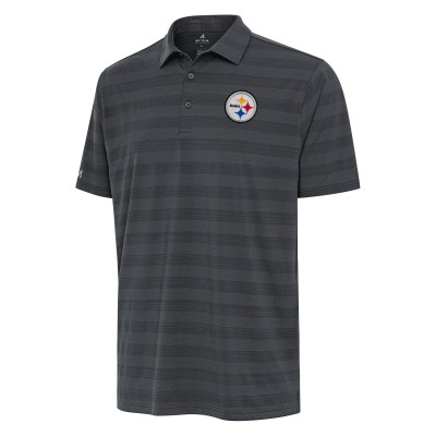 Pittsburgh Steelers Antigua Pewter Tunnel Polo