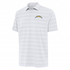 Los Angeles Chargers Antigua White Tunnel Polo