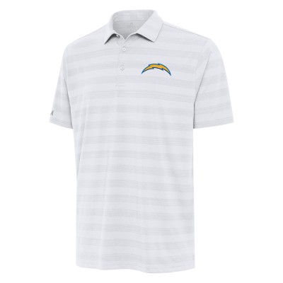 Los Angeles Chargers Antigua White Tunnel Polo