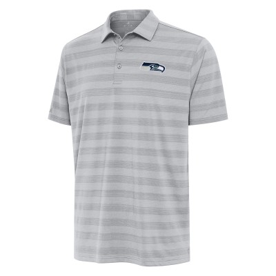 Seattle Seahawks Antigua Gray Tunnel Polo