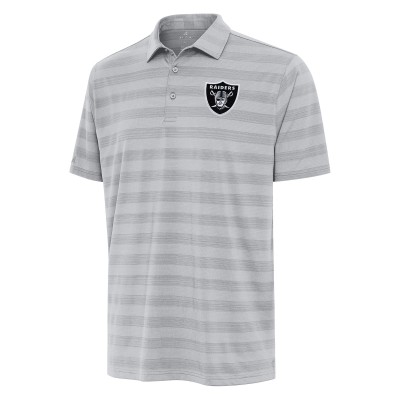 Las Vegas Raiders Antigua Gray Tunnel Polo