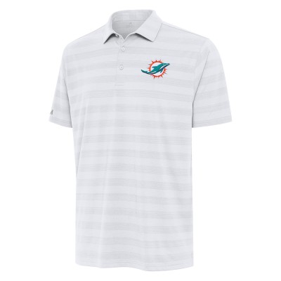 Miami Dolphins Antigua White Tunnel Polo