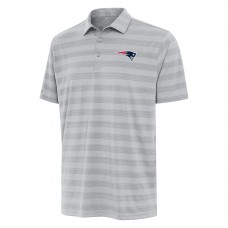 New England Patriots Antigua Gray Tunnel Polo