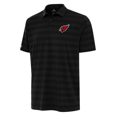 Arizona Cardinals Antigua Black Tunnel Polo