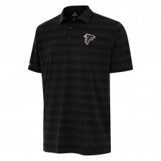 Atlanta Falcons Antigua Black Tunnel Polo Atlanta Falcons Antigua Black Tunnel Polo