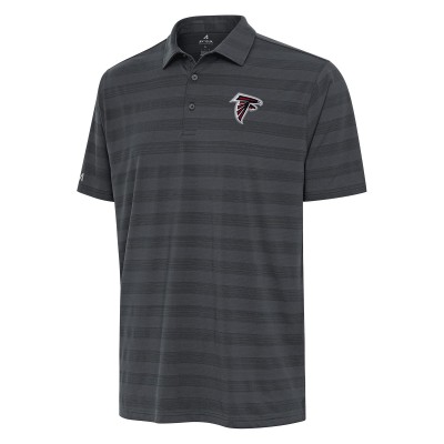 Atlanta Falcons Antigua Pewter Tunnel Polo