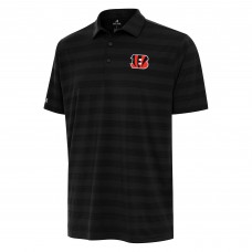 Cincinnati Bengals Antigua Black Tunnel Polo