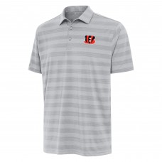 Cincinnati Bengals Antigua Gray Tunnel Polo