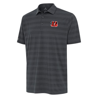 Cincinnati Bengals Antigua Pewter Tunnel Polo