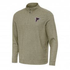 Atlanta Falcons Antigua Olive Subtle Quarter-Zip Top