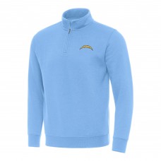 Кофта на короткой молнии Los Angeles Chargers Antigua Victory - Powder Blue