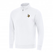 Кофта на короткой молнии Minnesota Vikings Antigua Victory - White