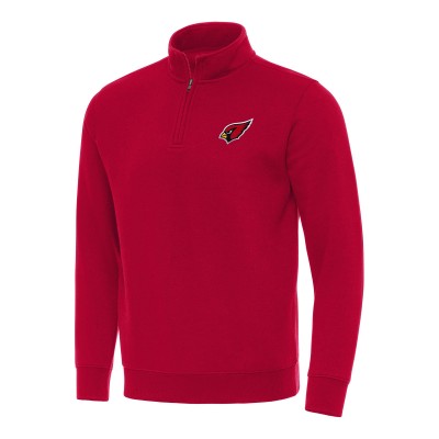 Arizona Cardinals Antigua Red Victory Quarter-Zip Pullover Top