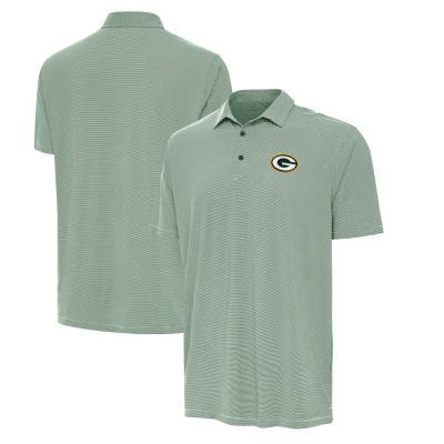 Green Bay Packers Antigua Hunter Green/White Twine Performance Polo