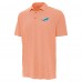Miami Dolphins Antigua Orange/White Twine Performance Polo