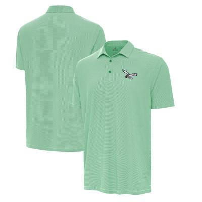 Поло Philadelphia Eagles Antigua Twine Performance - Kelly Green/White