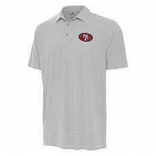 Поло San Francisco 49ers Antigua Twine Performance - Gray/White Поло San Francisco 49ers Antigua Twine Performance - Gray/White