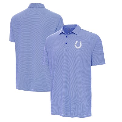 Indianapolis Colts Antigua Royal/White Twine Performance Polo